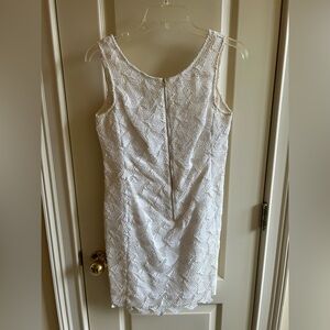 Lilly Pulitzer Kolby Resort White Sailboat Lace Zip Up Dress